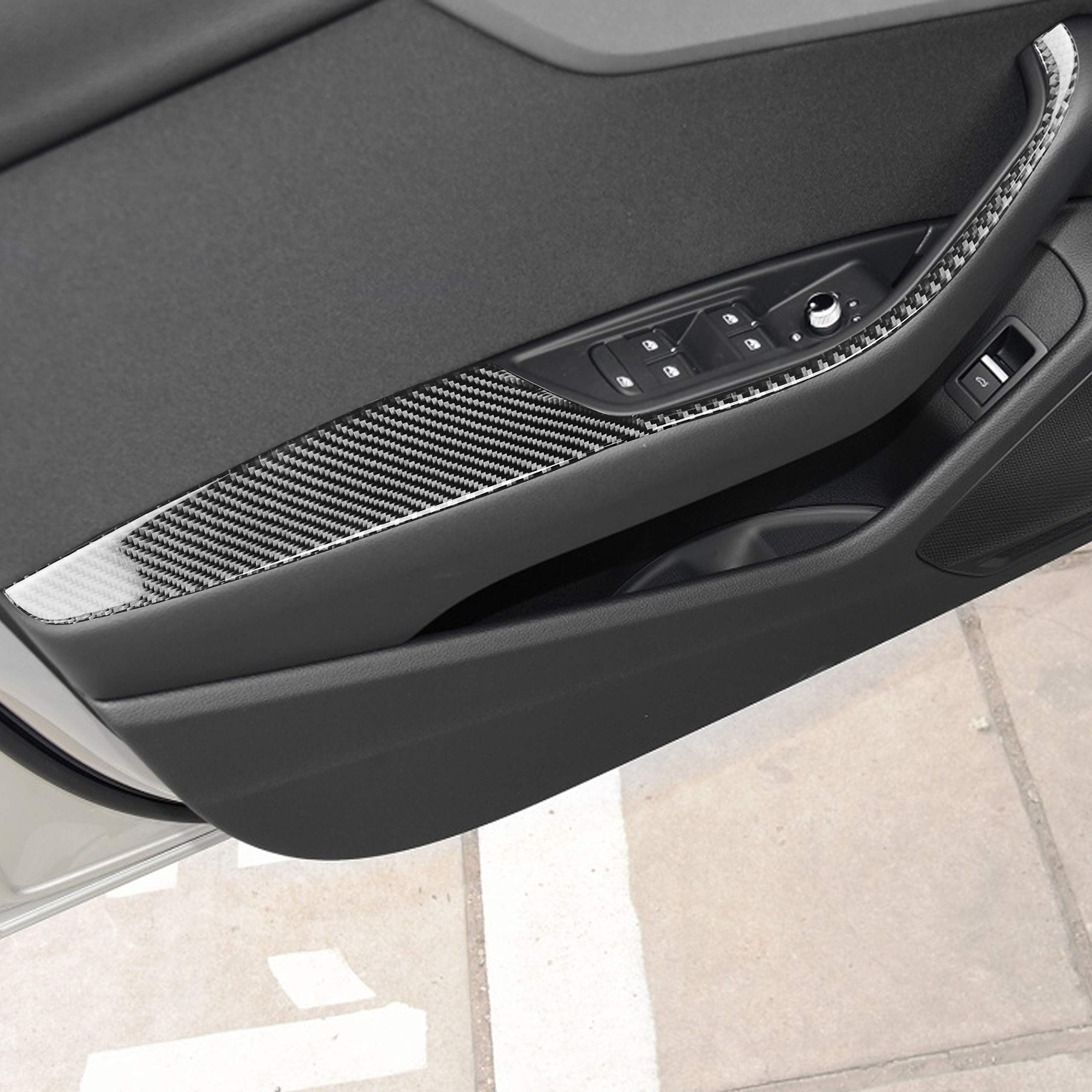 Carbon Fiber Door Panels 4-Piece Carbon Fiber Door Trim Kit For